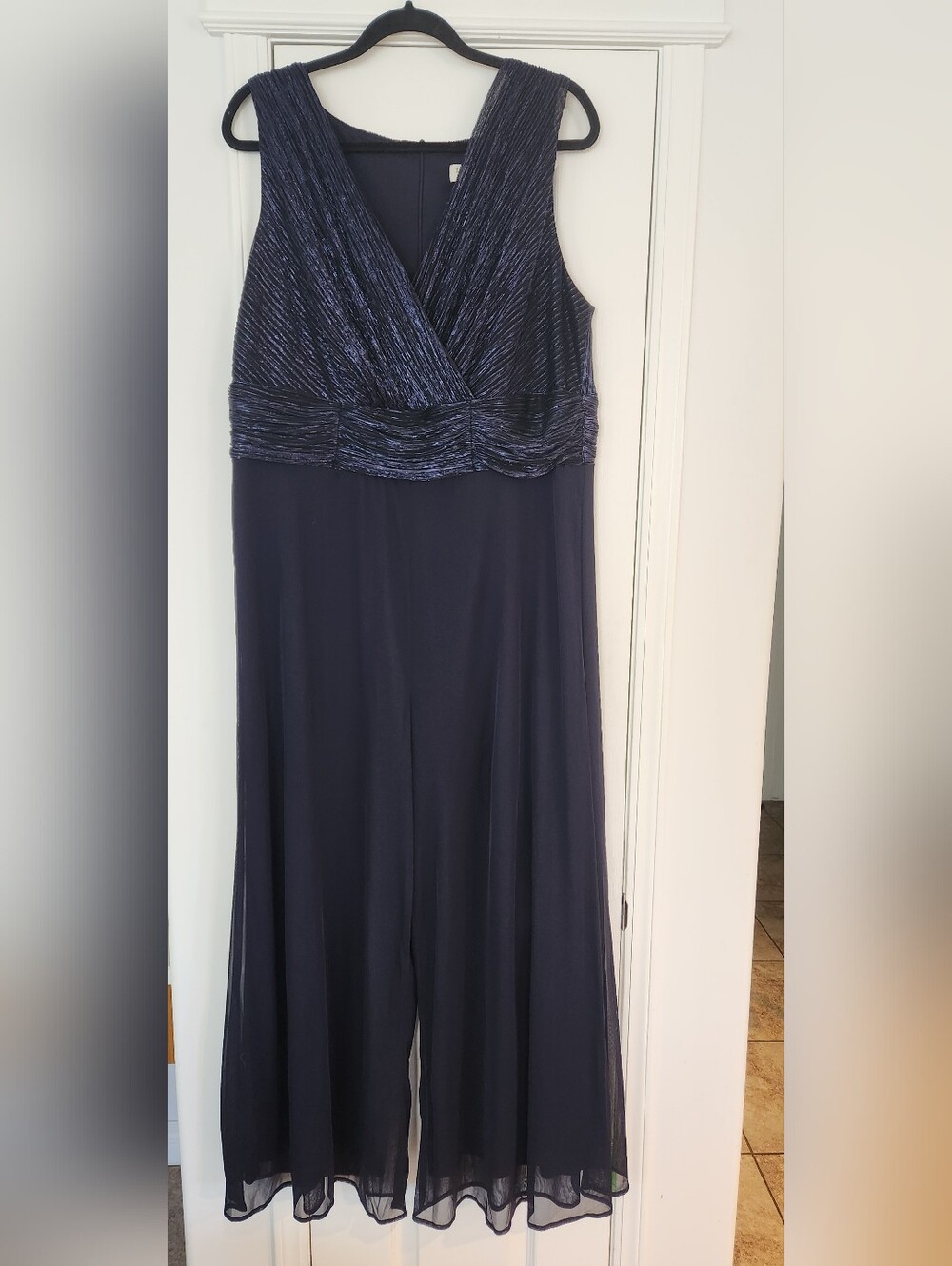 Laura Plus Size Navy Blue Jumpsuit NTW